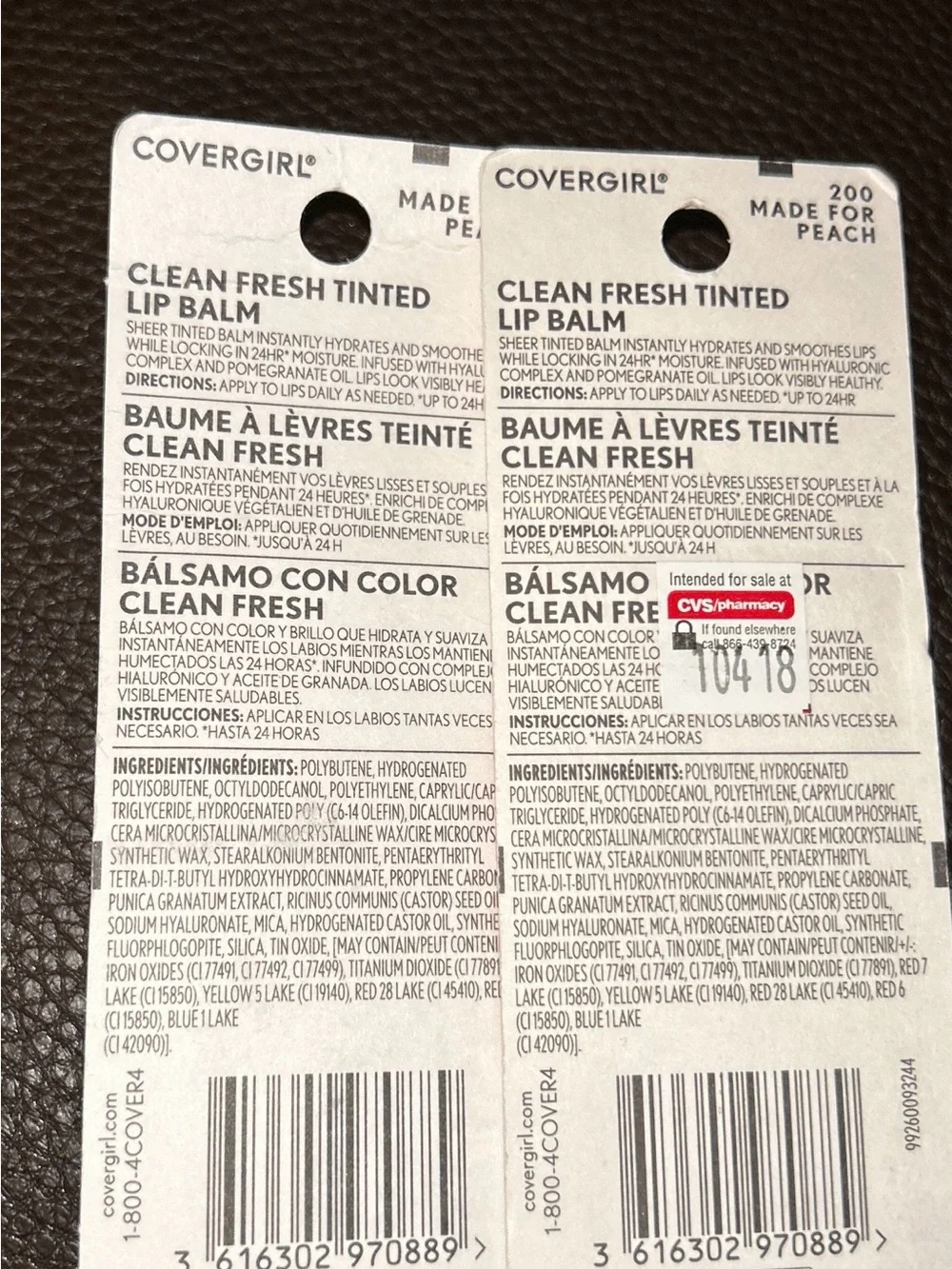 COVERGIRL Clean Fresh Tinted Lip Balm — Peach Pink